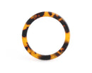 2 Tortoise Connectors, Plastic Rings 1.75 Inch, DIY Bikini Top Connector, Thick O-Ring, Tortoise Shell Ring, Flat Circle Pendant, RG070-44-TT