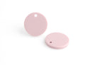 2 Dusty Pink Circle Discs, 2mm Hole, Acrylic Blanks, 20.5mm