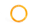 2 Craft Rings, Resin Connectors, Neon Orange Acrylic Circle Ring Links, Sherbert Orange Acetate Earrings, Thin Ring Connector, RG064-32-OG02