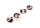 4 Dark Brown Tortoise Shell Beads, 15mm Circle Blanks, Resin Disc, Clear Brown Bead, Espresso Brown Shimmer Stud Earring Parts, CN155-15-DBW
