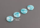 4 Sky Blue Charms, Light Blue Tortoise Shell Beads, Blue White Marble Acrylic Earring Part, Blue Swirls, Resin Earring Blank, CN157-15-U08