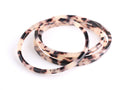 Ash Blonde Tortoise Shell Bracelet, 1pc, Light Ivory Tortoise Bangle Bracelet Blanks, Slender Thin Bangles, BCT003-sm-WT / BCT004-lx-WT
