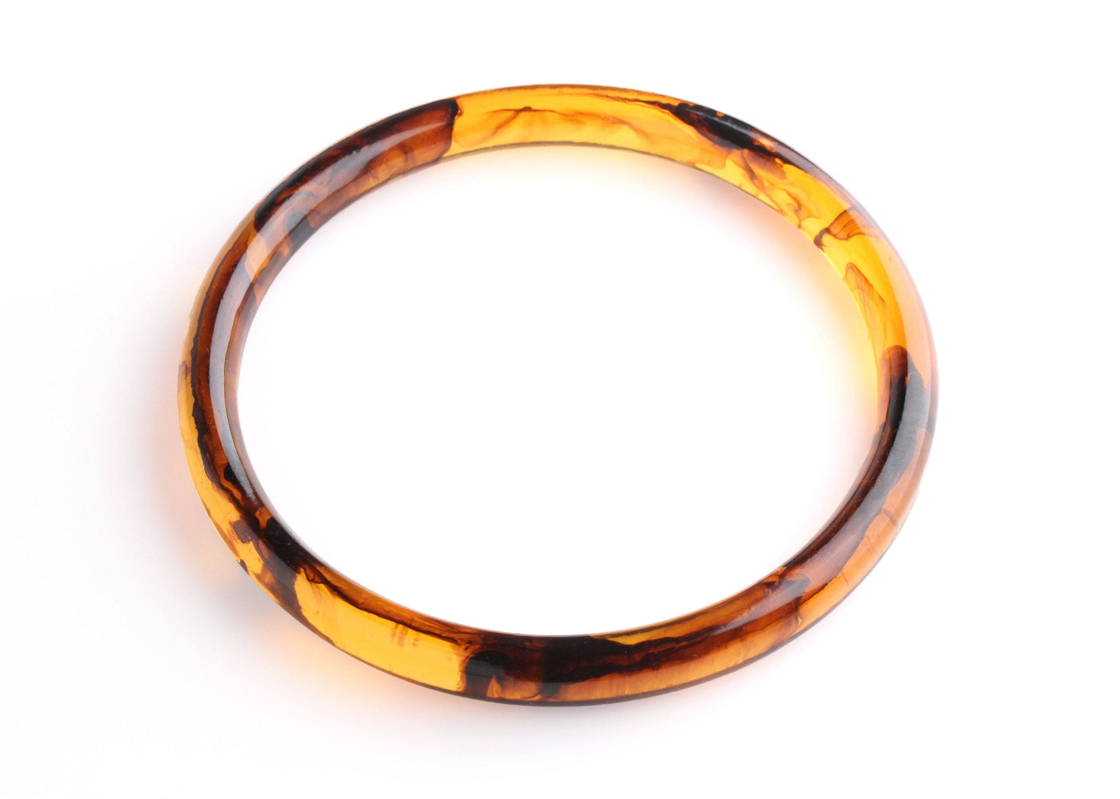 2 Acrylic Tortoise Shell Handbag Rings, 5 Inch Rings, Clutch Handle, L