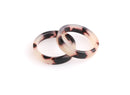 White Tortoise Shell Ring 1pc, Basic Stackable Rings, 4mm Thin Resin Ring, Chunky Acrylic Ring, Blonde Tortoiseshell Jewelry Supply, FR002