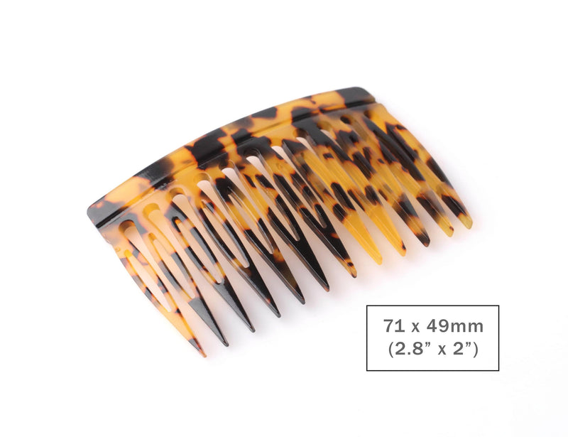 1 Tokyo Tortoise Shell Hair Comb, Acetate Plastic
