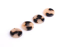 4 Blonde Tortoise Shell Cabochons, 16mm