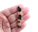 4 Blonde Tortoise Shell Beads, 53 x 8.5 mm, Vertical Bar Pendant, Acetate Resin Pendant, Faux Turtle Shell Jewelry Supply, BAR051-53-BT