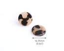 4 Blonde Tortoise Shell Cabochons, 16mm