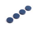 4 Minimalist Blue Resin Charms 0.5", Sapphire Birthstone Charm, Simple Blue Earring Blank, Popular Right Now, Small Round Disc, CN271-12-U05