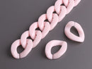 1ft Blush Pink Acrylic Chain Links, 23mm, Milennial Pink, For Pastel Chunky Necklaces