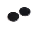4 Round Black Earring Charms, 20mm, Monogram Blanks for Vinyl, Keychain Blanks, Popular Right Now, Plastic Discs with 1 Hole, CN278-20-BK04