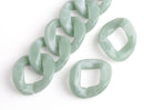 1ft Succulent Green Acrylic Chain Links, 38mm, Extra Large, Pastel Aesthetic