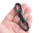 1ft Forest Green Acrylic Chain Links, 35mm, Oval Cable, For DIY Eyeglass Chains