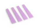 4 Light Purple Obelisk Charms, Vertical Bar Pendants for Earrings and Jewelry, Acrylic Beads, 55 x 12mm