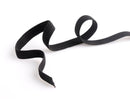 3/8" Inch Black Elastic for Sewing, 1 Yard, Braided Elastic Band, Flat Woven Elastic Cord, Polyester