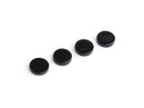 4 Small Round Blanks in Black, 10mm, Scrapbooking Embellishment, Circle Earring Stud Findings, Glue On Discs