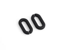 1ft Small Matte Black Acrylic Chain Links, 20mm, Paperclip, Earring Connectors