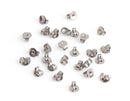 100pcs Stainless Steel Earring Backs, Tiny Ear Nuts, Metal Replacement Ear Backs for Studs, Butterfly Stud Locks, Post Backs