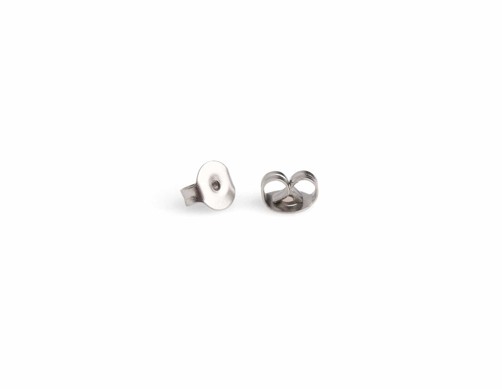 100pcs Stainless Steel Earring Backs, Tiny Ear Nuts, Metal Replacement Ear  Backs for Studs, Butterfly Stud Locks, Post Backs