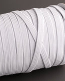 3/8" Inch White Elastic Cord for Sewing, 1 Yard, 8mm Wide, Stretchy Elastic, Thin Elastic Rope, Polyester